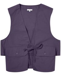 Engineered Garments - Fowl Vest Dark Cotton Ripstop - Lyst