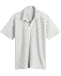 Homme Plissé Issey Miyake - Pleated Polo Shirt - Lyst