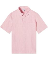 Sunspel - Linen Short Sleeve Shirt - Lyst