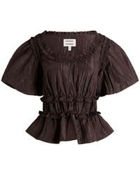 Damson Madder - Everly Ruffle Blouse Presented By End - Lyst