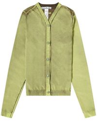 Acne Studios - Open Button Fitted Cardigan - Lyst