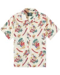 Gitman Vintage Short Sleeve Camp Collar Jamaica Shirt - White