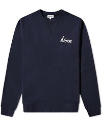 Norse Projects - Arne Relaxed Chain Stitch Logo Crew Sweat - Lyst