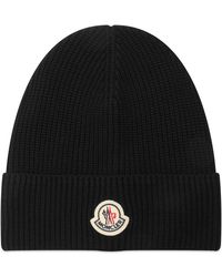 Moncler - Cotton Logo Beanie - Lyst