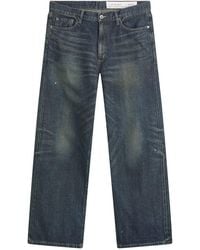 Neighborhood - Wide Leg Selvedge Denim Jeans - Lyst