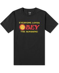 Obey - Everybody Loves The Sunshine T-Shirt - Lyst