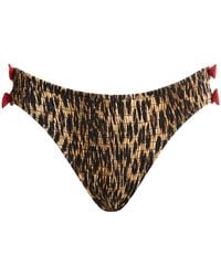 Damson Madder - Shirred Bow Bikini Bottom - Lyst