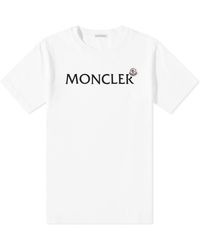 Moncler - Text Logo T-Shirt - Lyst