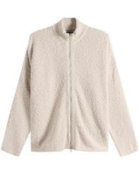 Picante - Boucle Funnel Zip Through Knit - Lyst