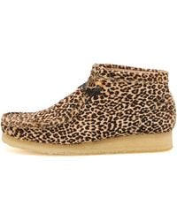 Clarks - Leopard Wallabee Boot - Lyst