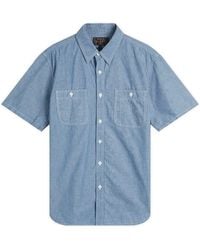 Beams Plus - Short Sleeve Chambray Work Shirt - Lyst