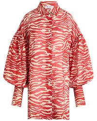The Attico - Zebra Print Shirt - Lyst