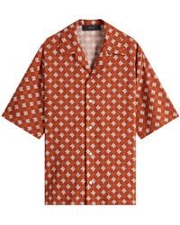 Amiri - Ma Quad Camp Collar Short Sleeve Shirt - Lyst