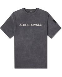A_COLD_WALL* - Overdye Logo T-Shirt - Lyst