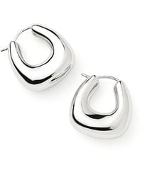 Missoma - Sculptural Chubby Small Hoop Earrings - Lyst