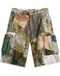 GALLERY DEPT. - Retouche Camo Patchwork Kenzie Shorts - Lyst