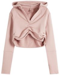 Skims - Shoulder Pad Cropped Hoodie - Lyst