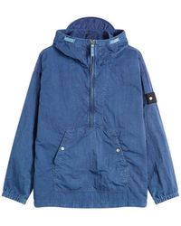 Stone Island - Denim Research Nylon-Tc Marmo Parka Jacket - Lyst