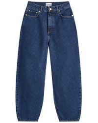 デニム・ジーパン GANNI BLUE STARY JEANS Dark Blue Stone Dark Blue Stary Jeans | GANNI US