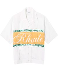 Rhude - Linen Cuban Shirt - Lyst