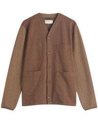 Universal Works - Jacquard Cardigan - Lyst