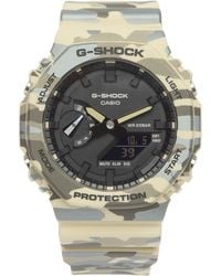 G-Shock - Ga-2100Cm-5Aer Camouflage Watch - Lyst