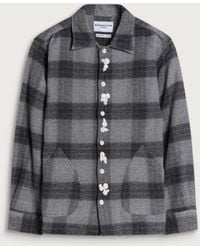 Nomarythm Textile - Check Small Flower Embroidery Shirt - Lyst