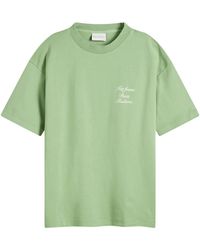 Drole de Monsieur - The Calligraphy Slogan T-Shirt - Lyst