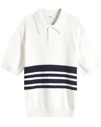 Palmes - Panel Knit Polo Shirt - Lyst