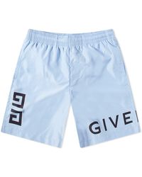 Givenchy - 4G Long Logo Swim Shorts - Lyst