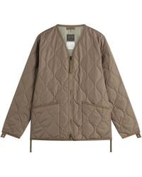 Taion - Military V-Neck Zip Down Jacket - Lyst