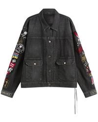 MASTERMIND WORLD - Patched Denim Jacket - Lyst