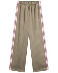 adidas - Satin Wide Legged Pants - Lyst
