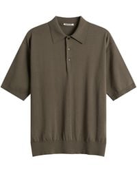 AURALEE - Knitted Polo - Lyst