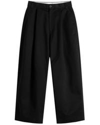Studio Nicholson - Sorte Deep Pleat Volume Pant - Lyst