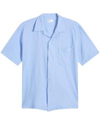 Universal Works - Seersucker Shirting Road Shirt - Lyst