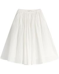 NOTHING WRITTEN - Shore Linen Midi Skirt - Lyst