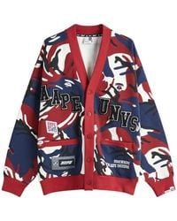 Aape By A Bathing Ape - Aape Unvs Camo Cardigan - Lyst