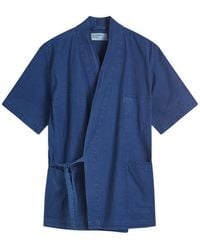 Universal Works - Seersucker Short Sleeve Kyoto Shirt - Lyst