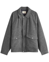 Folk - Cropped Wool Blend Jacket - Lyst