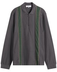 Palmes - Lace Long Sleeve Zip Polo - Lyst