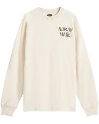 Human Made Military L/S T-Shirt in White for Men | Lyst