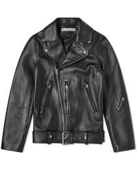 Acne Studios - Nate Clean Leather Jacket - Lyst