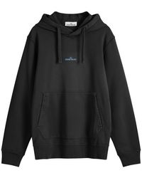 Stone Island - Badge Back Print Hoodie - Lyst