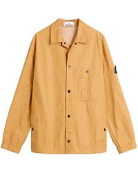 Stone Island - Double Coated Cotton Ripstop Shirt Jacket - Lyst