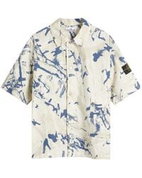 Stone Island - Scan Camo Ripstop-Ovd Short Sleeve Shirt - Lyst