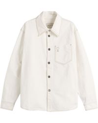 Ami Paris - Ami De Coeur Light Denim Overshirt - Lyst