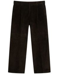 Our Legacy Borrowed Chino Pants Profound Mammoth Cord in Black for
