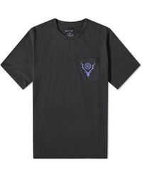 South2 West8 S/s Round Pocket Tee-circle Horn / Cha in Gray for 