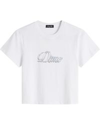 Dime - Cursive Denim T-Shirt - Lyst
